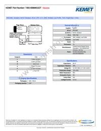 T491V686M010ZT Datasheet Cover