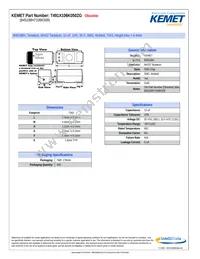 T491X106K050ZG Datasheet Cover