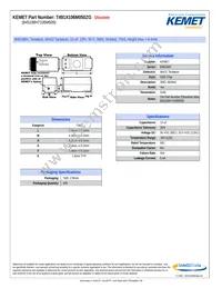 T491X106M050ZG Datasheet Cover