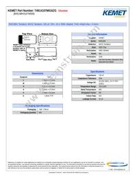 T491X107M016ZG Datasheet Cover