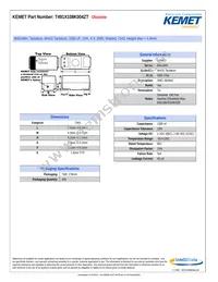 T491X108K004ZT Datasheet Cover