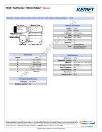 T491X157M020ZT Datasheet Cover