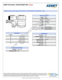 T491X227K006ZT7280 Datasheet Cover