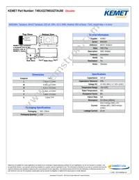 T491X227M010ZTAU00 Datasheet Cover