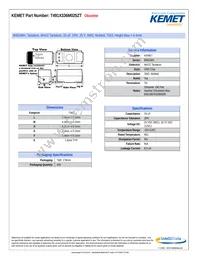 T491X336M025ZT Datasheet Cover