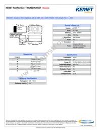 T491X337K006ZT Datasheet Cover