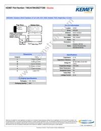 T491X476K035ZT7280 Datasheet Cover