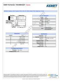 T491X686K025ZT Datasheet Cover