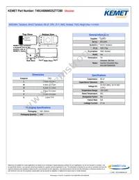 T491X686M025ZT7280 Datasheet Cover