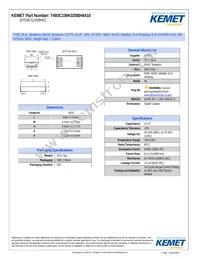 T493C106K025BH6410 Datasheet Cover