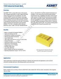 T494X686M025AT Datasheet Cover