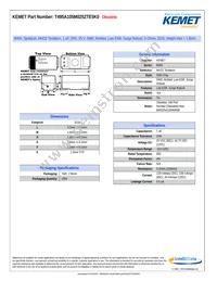 T495A105M025ZTE5K0 Datasheet Cover