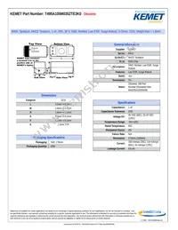 T495A105M035ZTE3K0 Datasheet Cover