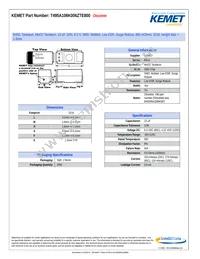 T495A106K006ZTE800 Datasheet Cover