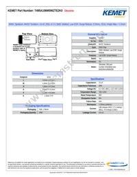 T495A106M006ZTE2K0 Datasheet Cover