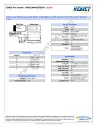 T495A106M006ZTE800 Datasheet Cover