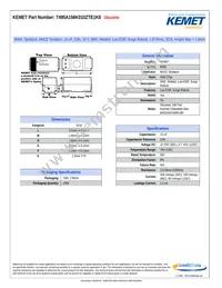 T495A156K010ZTE1K8 Datasheet Cover