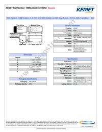 T495A156M010ZTE1K8 Datasheet Cover