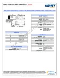 T495A226K010ZTE1K2 Datasheet Cover