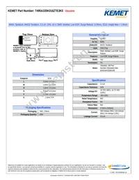 T495A335K016ZTE3K0 Datasheet Cover