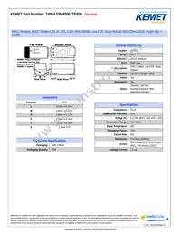 T495A336M006ZTE600 Datasheet Cover