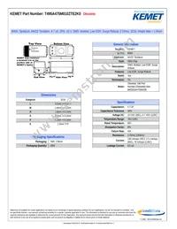 T495A475M010ZTE2K0 Datasheet Cover