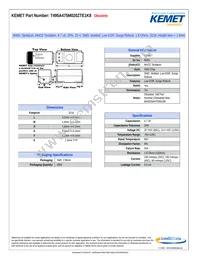 T495A475M020ZTE1K8 Datasheet Cover