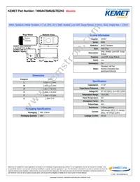 T495A475M020ZTE2K0 Datasheet Cover