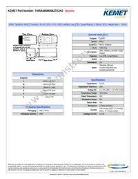 T495A685M006ZTE2K0 Datasheet Cover