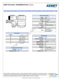 T495A685M010ZTE1K8 Datasheet Cover