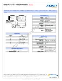 T495C106M020ZTE450 Datasheet Cover