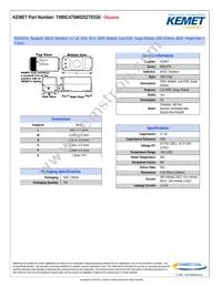 T495C475M025ZTE530 Datasheet Cover