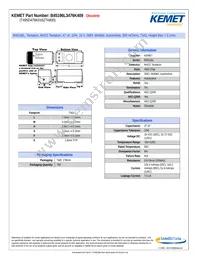 T495D476K016ZTA800 Datasheet Cover