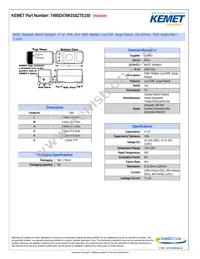 T495D476K016ZTE150 Datasheet Cover