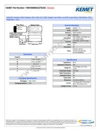 T495V686M016ZTE250 Datasheet Cover