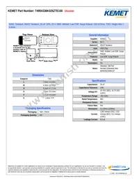 T495X336K025ZTE100 Datasheet Cover