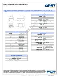 T496B105M035ATE5K0 Datasheet Cover