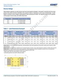 T496C475M025AT Datasheet Page 10