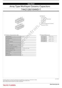 T4K212BJ104MD-T Datasheet Cover