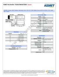 T510X157M016ZTE040 Datasheet Cover