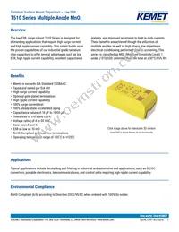 T510X337K010ZTE035 Datasheet Cover