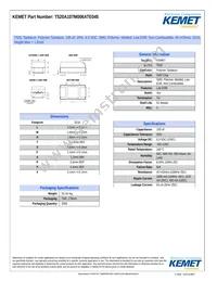 T520A107M006ATE045 Datasheet Cover