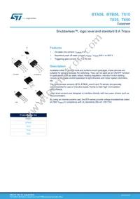 T810-600H Datasheet Cover