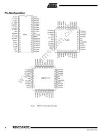 T89C51RD2-SMSIM Datasheet Page 4