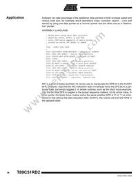 T89C51RD2-SMSIM Datasheet Page 14