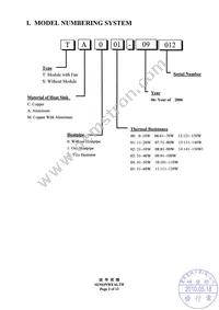 TA001-09012 Datasheet Page 2