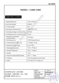 TA001-11002 Datasheet Page 4