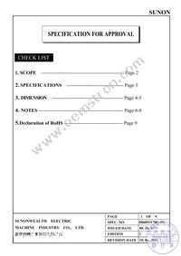 TA003-10001 Datasheet Page 2