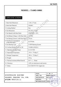 TA003-10001 Datasheet Page 4