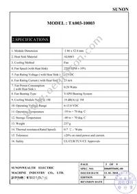 TA003-10003 Datasheet Page 4